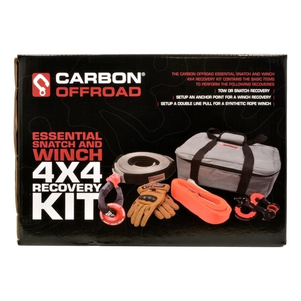 Carbon Scout Pro 15K Winch and Recovery Kit Combo - CW-XD15-COMBO6 17
