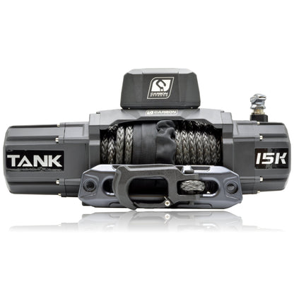 Carbon Tank 15000lb Large 4x4 Winch Kit IP68 12V - CW-TK15 1
