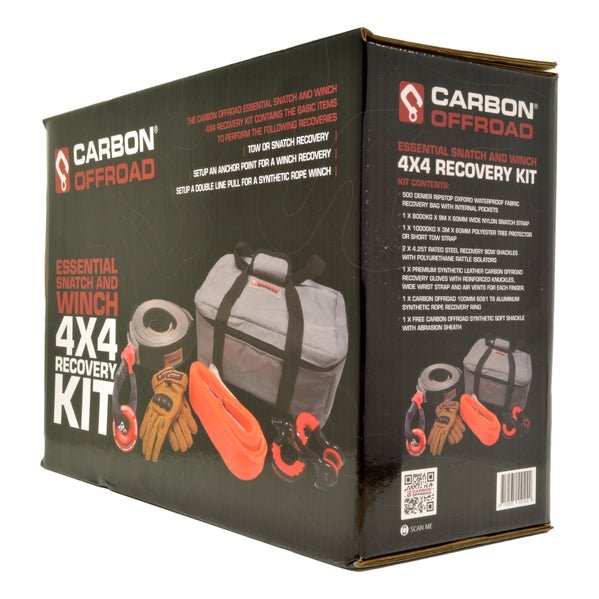 Carbon V.3 12000lb Winch Red Hook and Recovery Combo Deal - CW-12KV3R-COMBO2 9