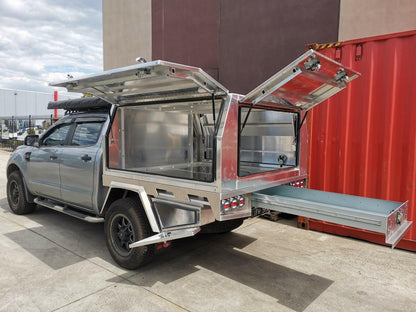 Aluminum Ute Tray & Canopy Package S13.