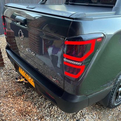 Clear LED Tail Lights (Pair) for KGM SsangYong Musso, view 2